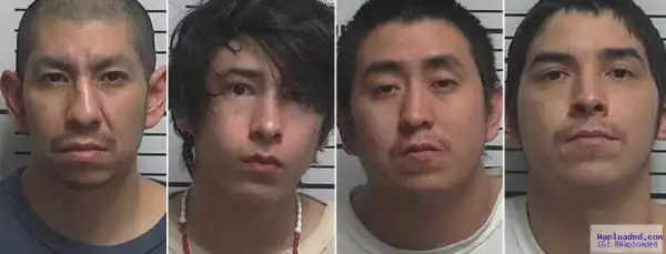 4 men accused of raping 9-year-old girl on Easter as mom allegedly smoked meth